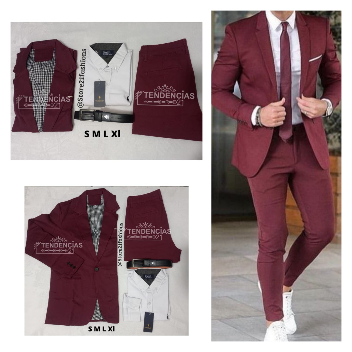 CONJUNTO DE HOMBRE 4 PIEZAS